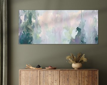 Zachte abstracte kleuren in de mist van Poster Art Shop