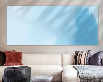 Douce texture bleue aquarelle sur Poster Art Shop