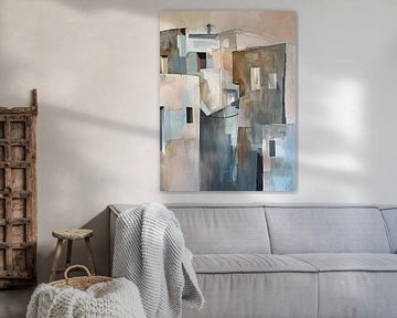 Modern schilderij van Abstract Schilderij