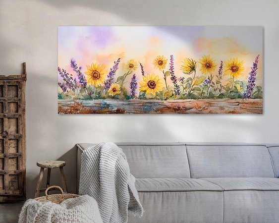 Example of the artwork in a room