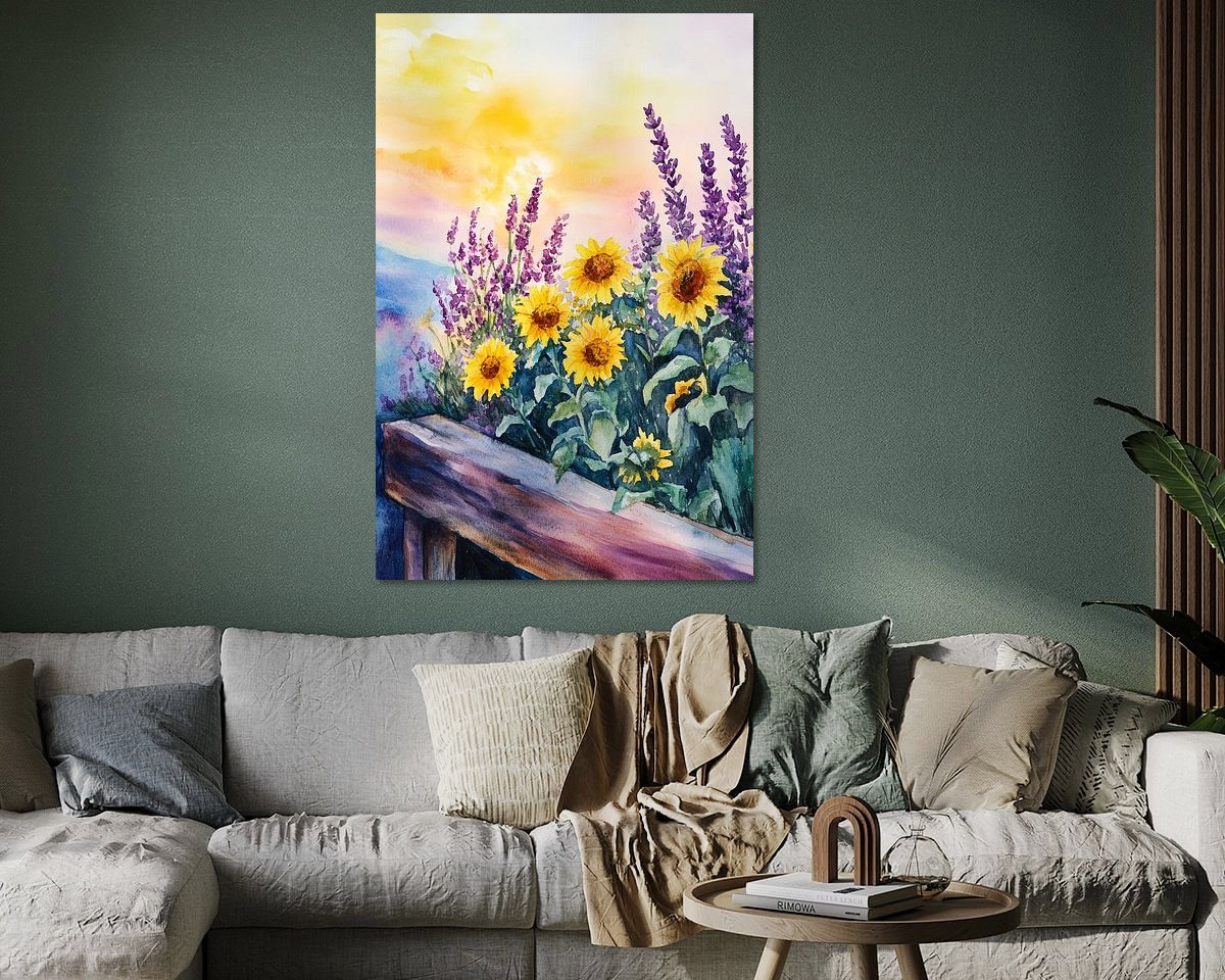 Example of the artwork in a room