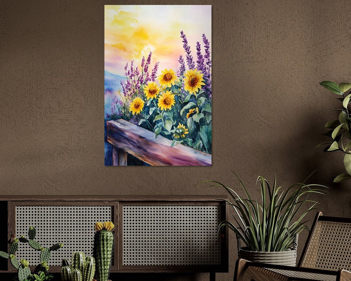 Example of the artwork in a room