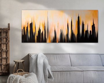 City view in the play of colours at dusk by Poster Art Shop