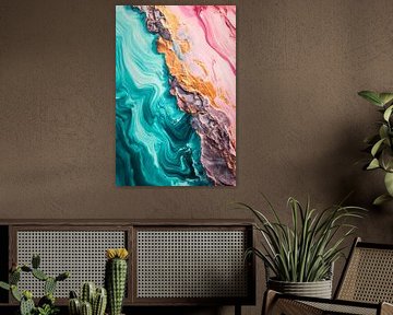 Flowing colours and textures by Poster Art Shop