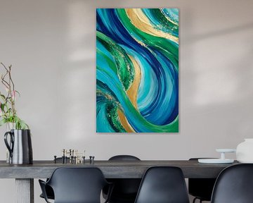 Wave of colours and textures by Poster Art Shop