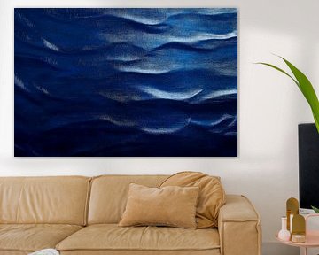 Motif de vagues sur une eau d'un bleu profond sur Poster Art Shop