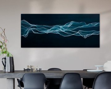 Delicate golven van licht en schaduw van Poster Art Shop