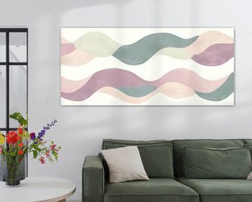 Soft Pastel Waves Composition by Modern Collection