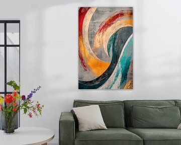 Abstract colour spirals in motion by Poster Art Shop