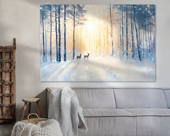Example of the artwork in a room