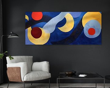 Abstract colour composition with circles by Poster Art Shop