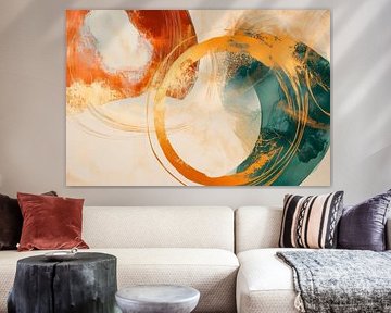 Colourful abstract composition 2D by Poster Art Shop