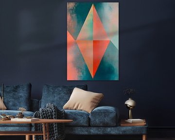 Abstract geometric composition by Poster Art Shop