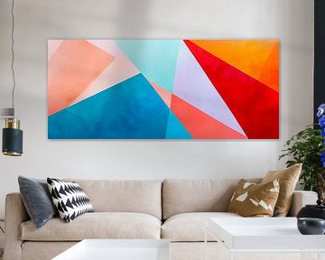 Abstract geometric colour composition by Poster Art Shop