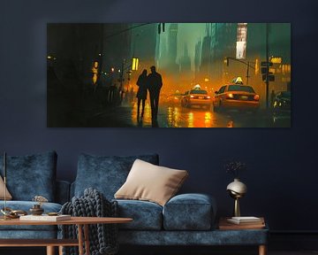 Romantic evening in the city by Poster Art Shop