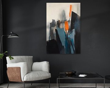 Abstract shapes in bold colours by Poster Art Shop