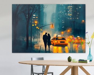 Romantic evening in the city by Poster Art Shop