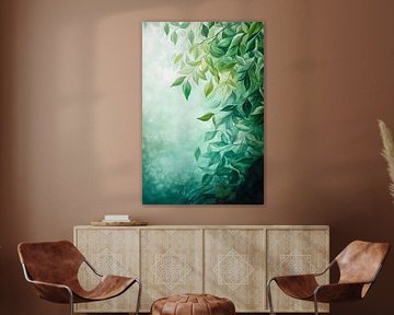 Green leaves in soft light by Poster Art Shop
