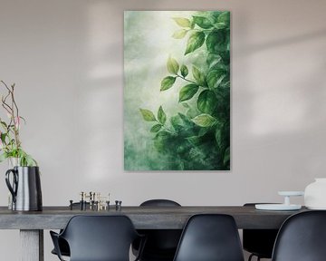 Green leaves in soft light by Poster Art Shop