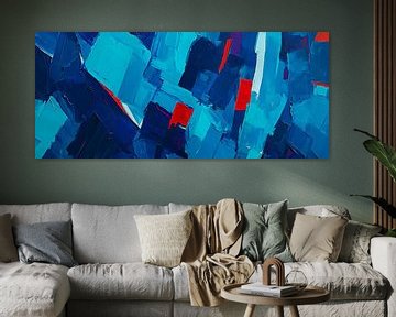 Abstract blue colour composition by Poster Art Shop