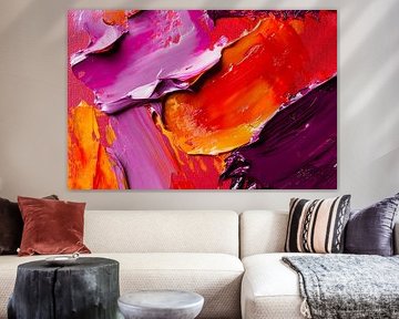 Colourful abstract painting by Poster Art Shop