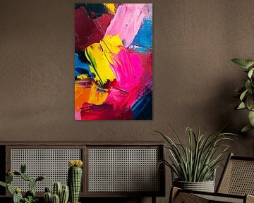 Levendige abstracte kleurencompositie