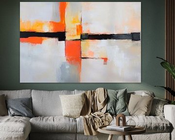 Abstract composition in warm tones by Poster Art Shop