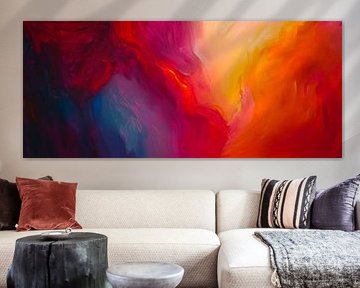 Play of colours in warm tones by Poster Art Shop