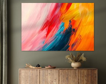 Colourful abstract painting by Poster Art Shop