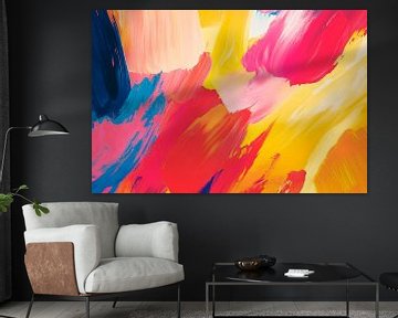 Colourful abstract painting by Poster Art Shop