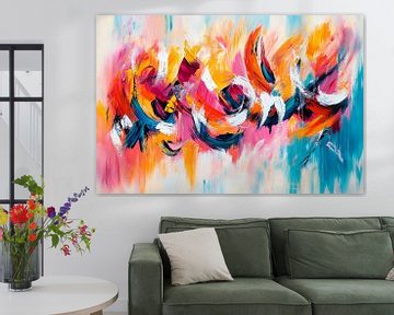 Colourful abstract work of art by Poster Art Shop