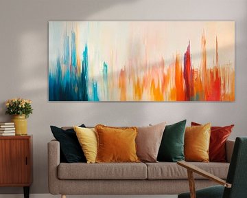Abstract cityscape in colours by Poster Art Shop