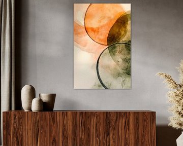 Abstracte kleuren en vormen gecombineerd van Poster Art Shop