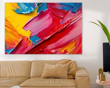 Farbenfrohe abstrakte Malerei von Poster Art Shop