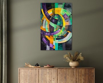 Abstract colours and geometric shapes by Poster Art Shop