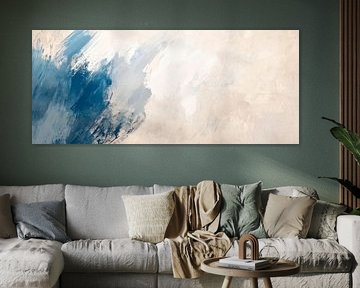 Abstracte kleurenharmonie in blauwtinten