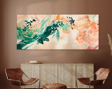 Abstract floral watercolour art by Poster Art Shop