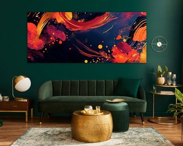 Colourful abstract painting by Poster Art Shop