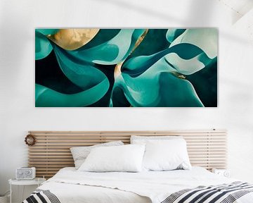 Aegean colours and shapes in the ocean by Poster Art Shop