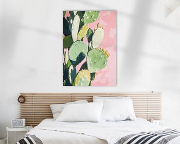 Cactus Roze Preppy Botanisch Dopamine Decor van Niklas Maximilian