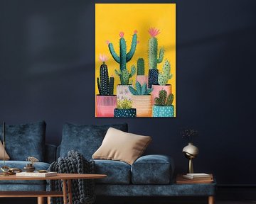 Playful Cactus Serenade by Liv ter Riet