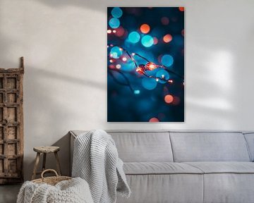 Kleurrijke lampjes in zachte kleuren van Poster Art Shop