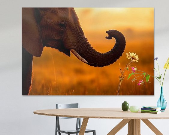 Example of the artwork in a room