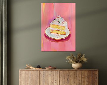 Cake dopamine decor pink sweets by Niklas Maximilian