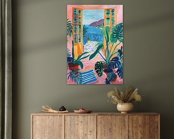 Open Window Monstera inspired by Matisse