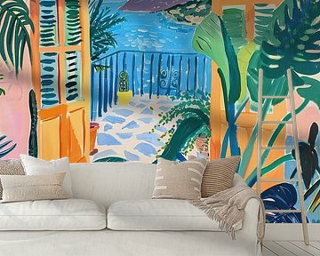 Open Window Monstera inspired by Matisse by Niklas Maximilian