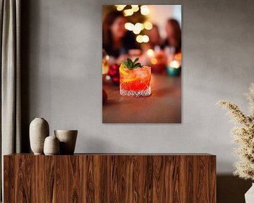 Fruchtiger Cocktail in gemütlicher Runde von Poster Art Shop