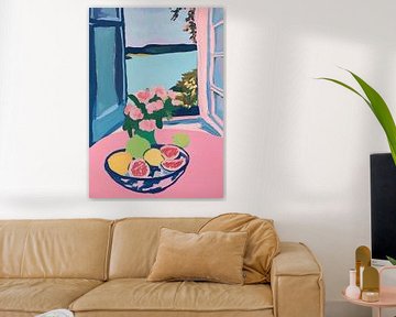 Open raam geïnspireerd door Matisse van Niklas Maximilian