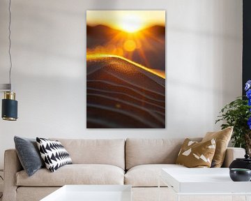 Zonsopgang boven zandduinen van Poster Art Shop