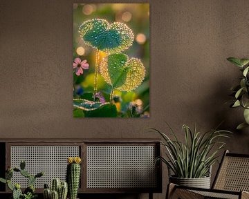 Drop-shadowed leaves in the light by Poster Art Shop